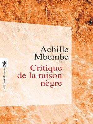 cover image of Critique de la raison nègre